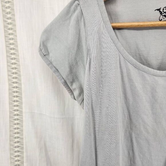 Street Legal Gray Tunic Tee Capped Sleeves Women's XL - Picture 5 of 5